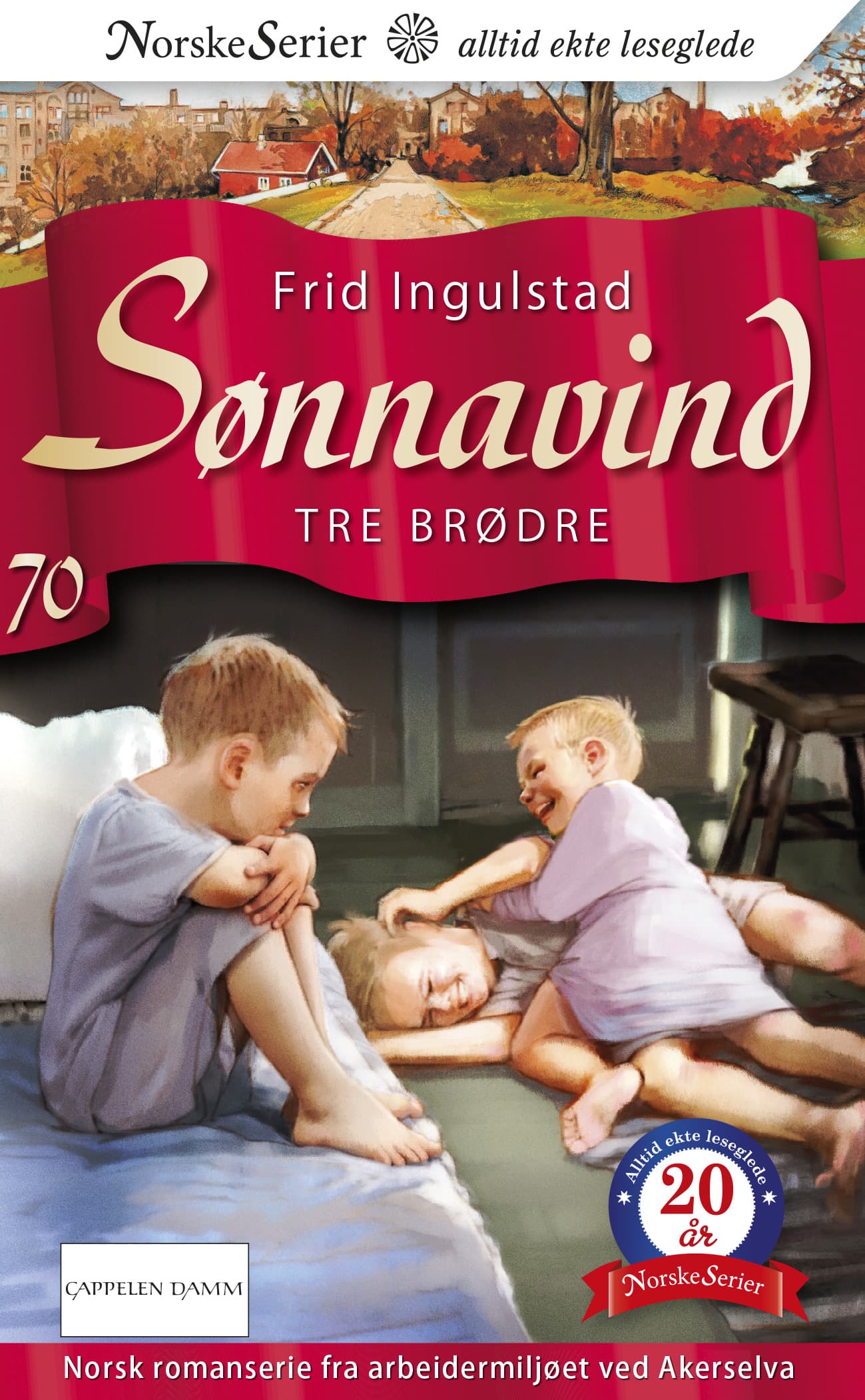 Omslag Tre brødre av Frid Ingulstad (Heftet)