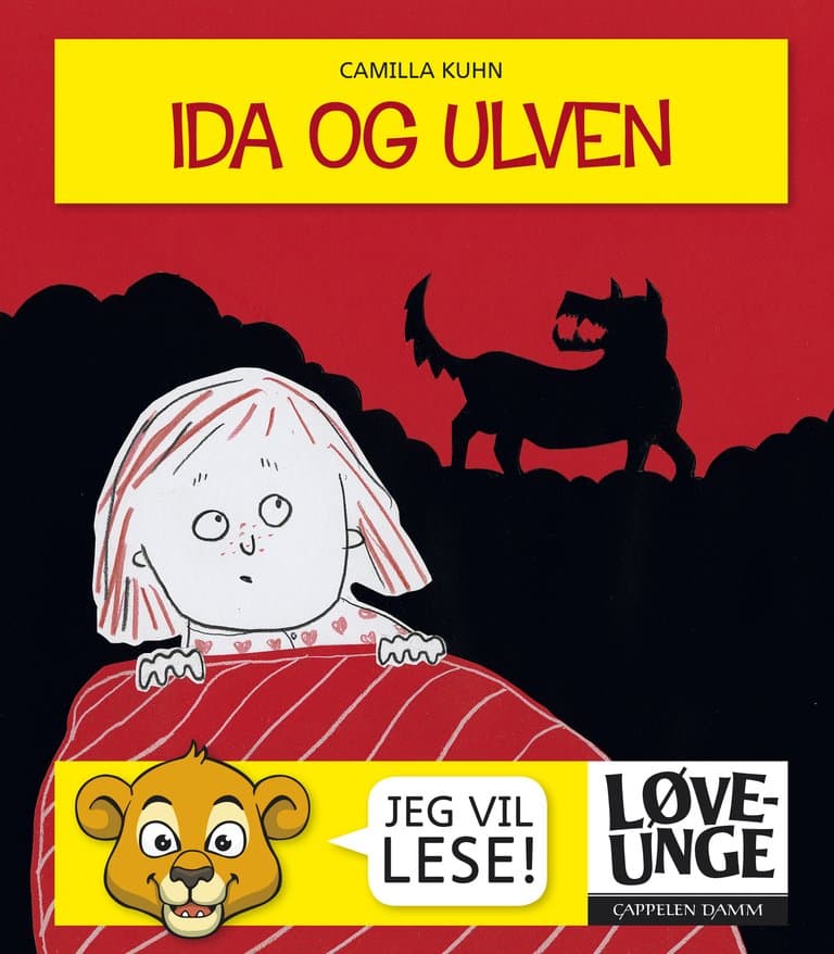 Omslag Løveunge - Ida og ulven av Camilla Kuhn (Innbundet)