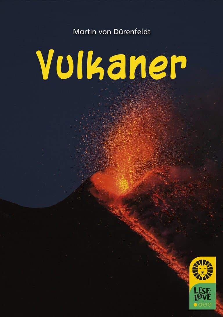Omslag Leseløve nivå 1 - Vulkaner av Martin von Dürenfeldt (Innbundet)