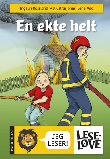 Omslag av "Leseløve - En ekte helt"