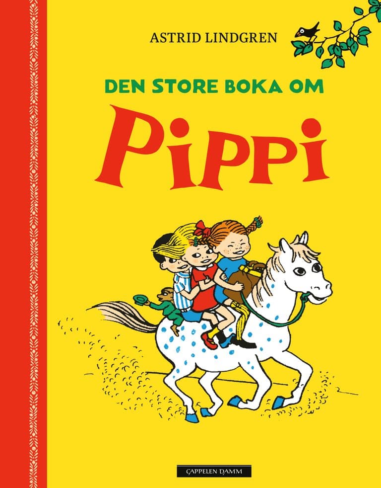 Omslag Den store boka om Pippi av Astrid Lindgren (Innbundet)