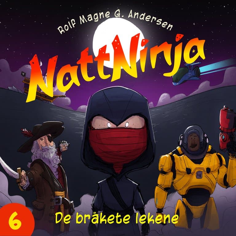 Omslag Nattninja - De Bråkete Lekene av Rolf Magne G. Andersen (Lydbok)