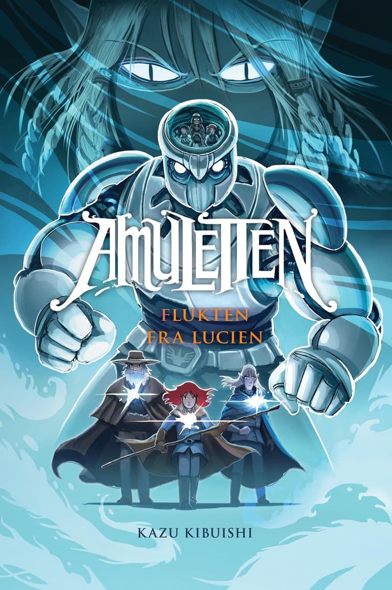 Omslag Amuletten 6: Flukten fra Lucien av Kazu Kibuishi (Innbundet)