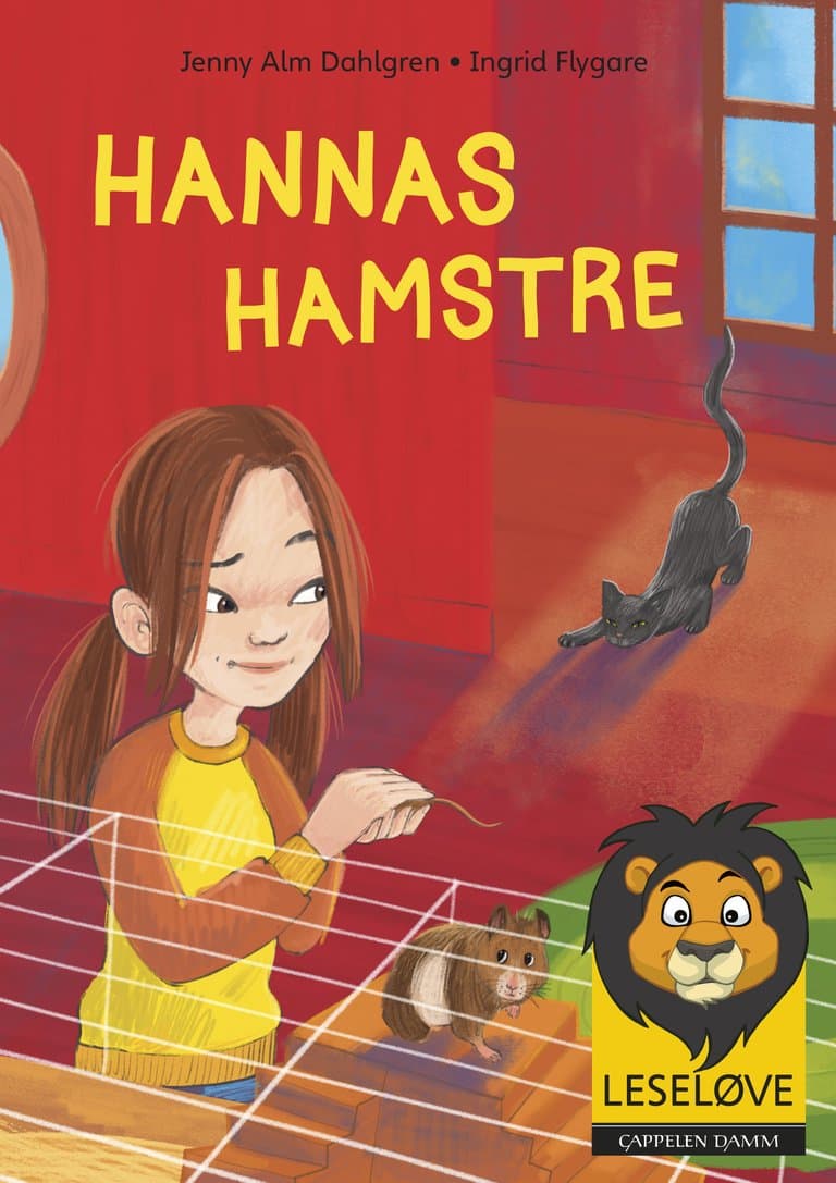 Omslag Leseløve - Hannas hamstre av Jenny Alm Dahlgren (Innbundet)