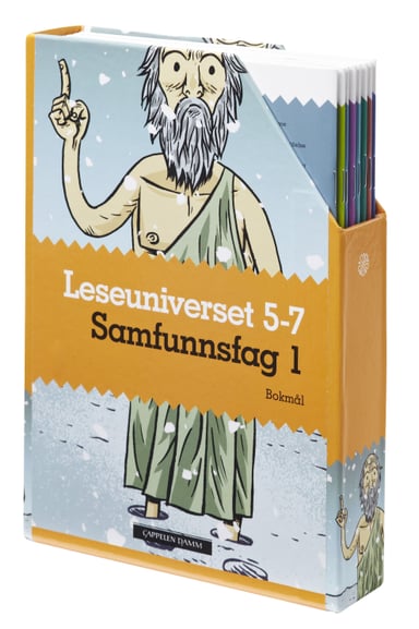 Omslag av "Leseuniverset 5-7 Samfunnsfag 1 (boks)"