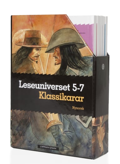 Omslag av "Leseuniverset 5-7 Klassikarar (boks)"