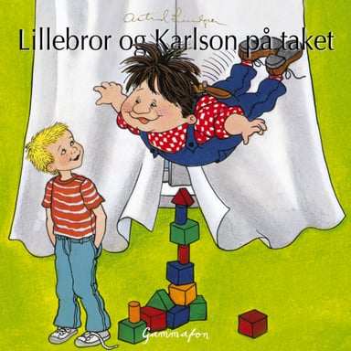 Omslag av "Lillebror og Karlson på taket"