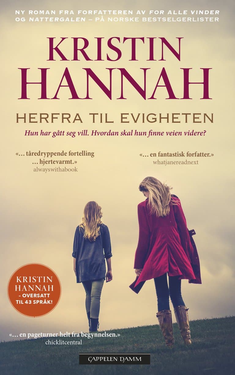 Omslag Herfra til evigheten av Kristin Hannah (Heftet)