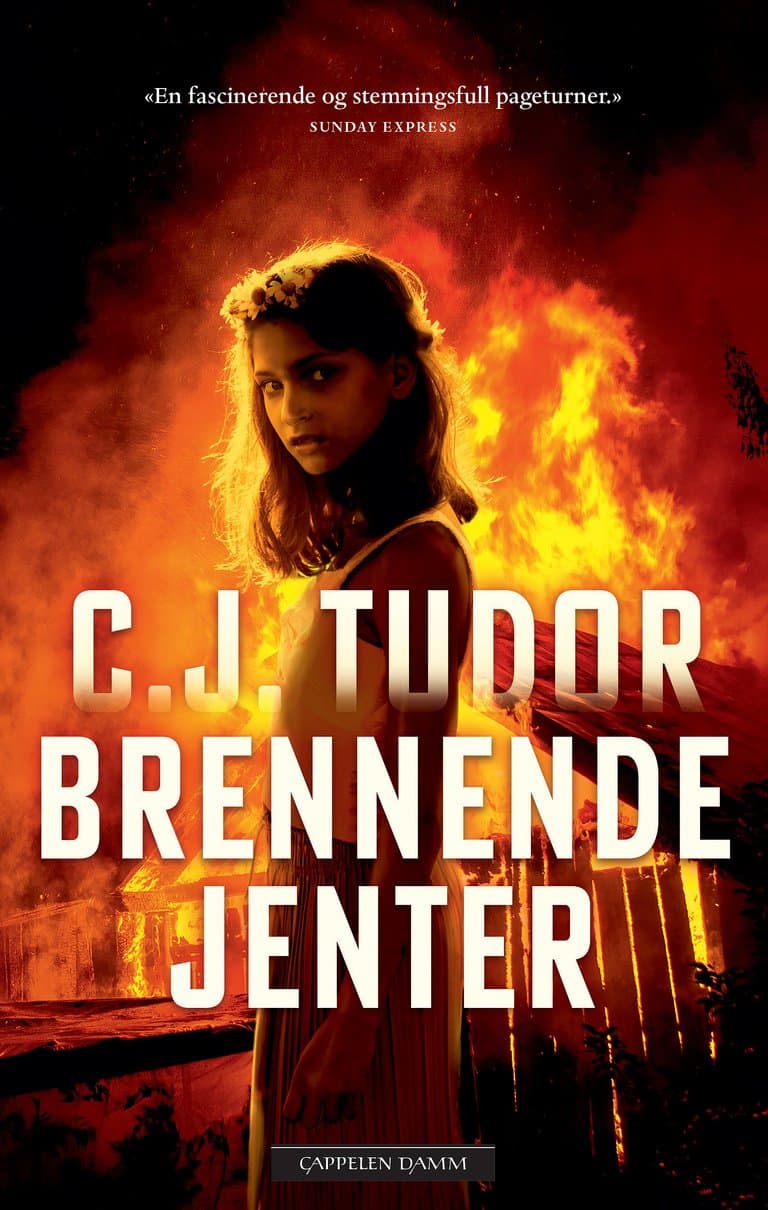 Omslag Brennende jenter av C.J. Tudor (Innbundet)