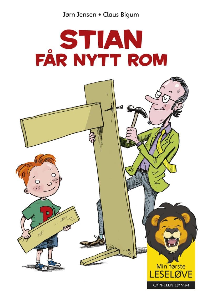 Omslag Min første leseløve - Stian får nytt rom av Jørn Jensen (Innbundet)