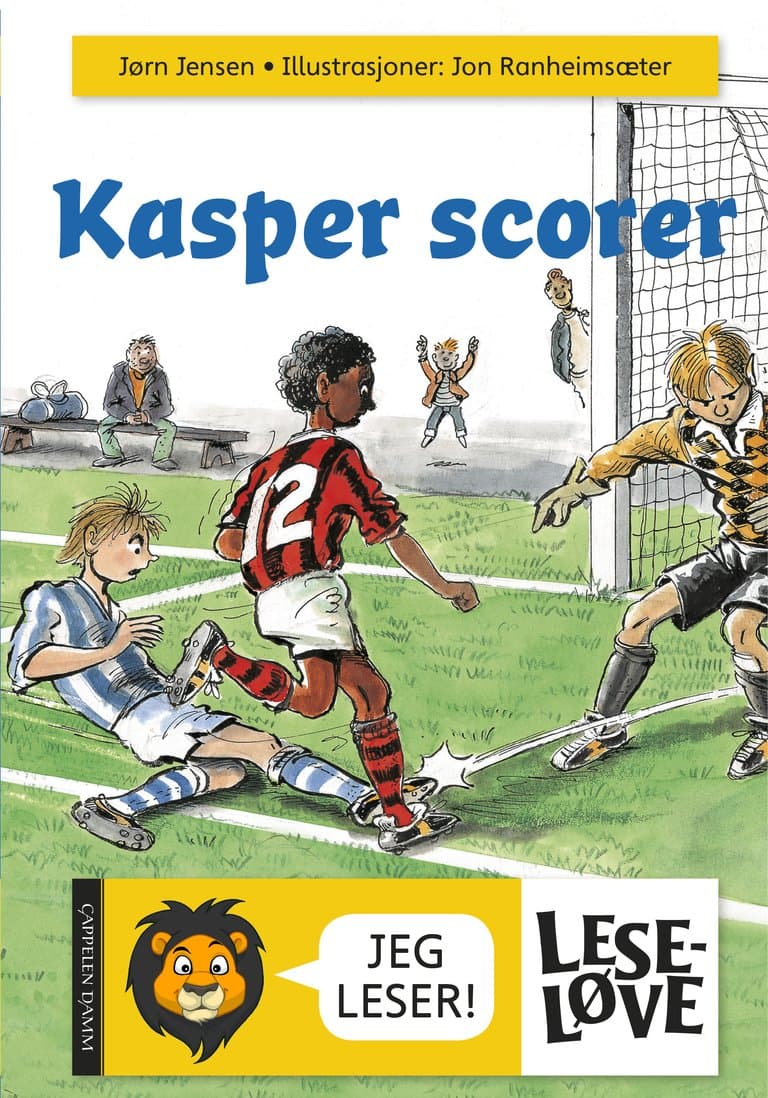 Omslag Kasper scorer av Jørn Jensen (Innbundet)
