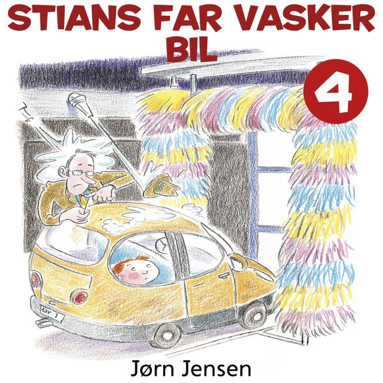 Omslag Stians far vasker bil av Jørn Jensen (Lydbok)