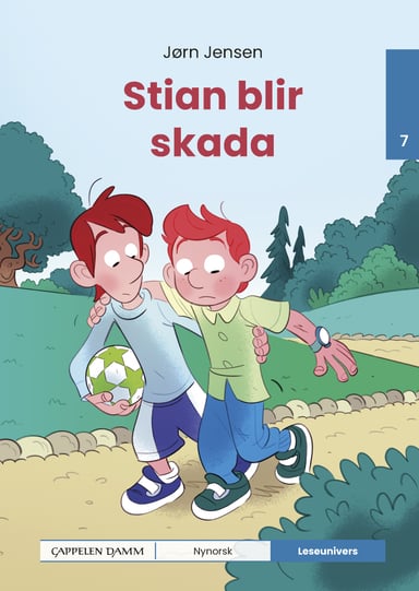 Omslag av "Leseunivers 7: Stian blir skada"