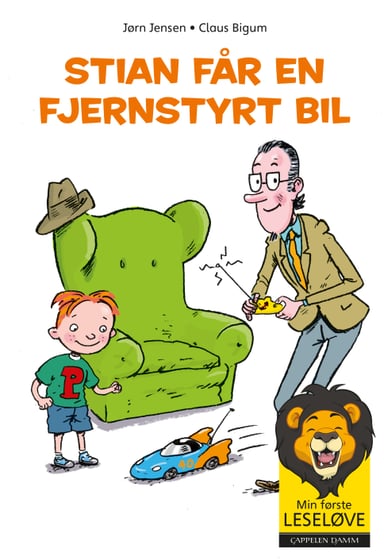 Omslag av "Min første leseløve - Stian får en fjernstyrt bil"