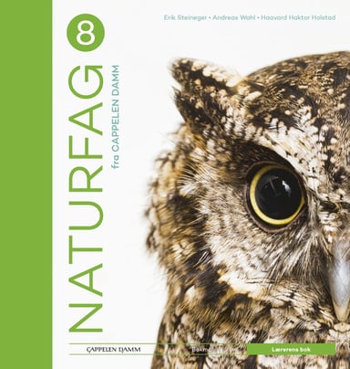 Omslag av "Naturfag 8 fra Cappelen Damm Lærerens bok"