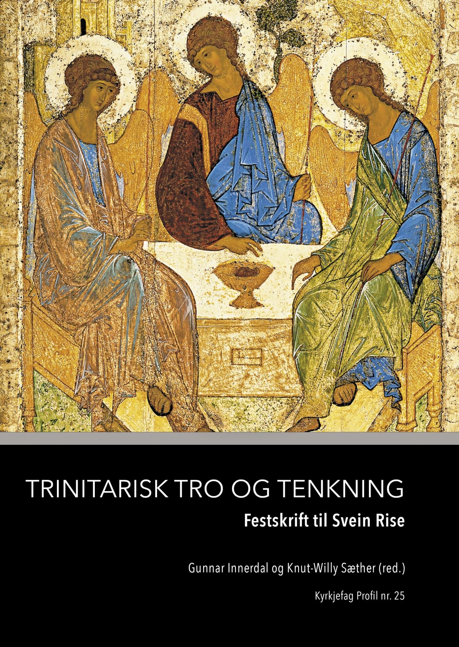 Omslag Trinitarisk tro og tenkning av Gunnar Innerdal og Knut-Willy Sæther (red.) (Heftet)