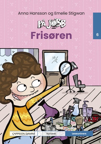 Omslag av "Leseunivers 6: På jobb - Frisøren"