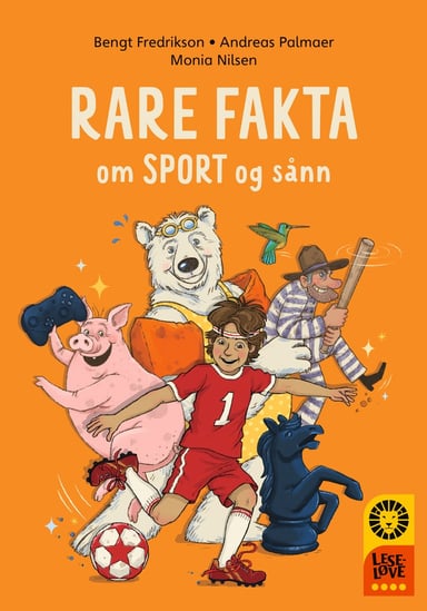Omslag av "Leseløve nivå 4 - Rare fakta om sport og sånn"