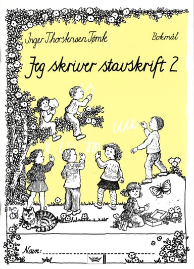 Omslag av "Jeg skriver stavskrift 2 bokmål"