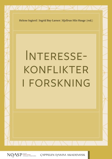 Omslag av "Interessekonflikter i forskning"