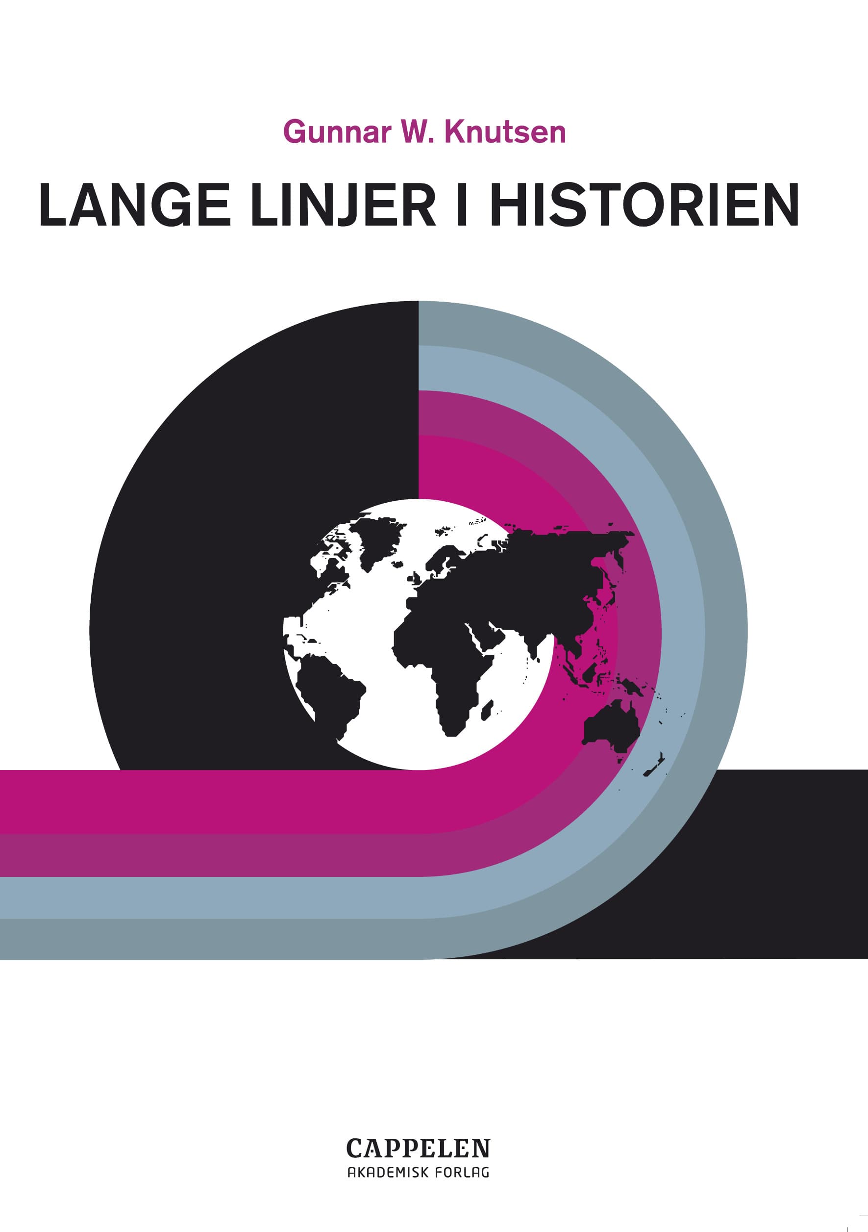 Omslag Lange linjer i historien av Gunnar W. Knutsen (Heftet)