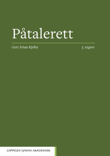 Omslag av "Påtalerett"