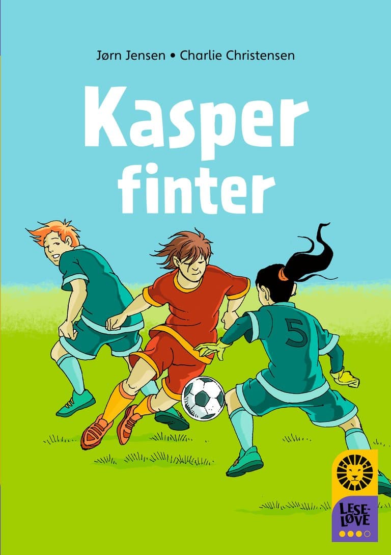 Omslag Leseløve nivå 3 - Kasper finter av Jørn Jensen (Innbundet)