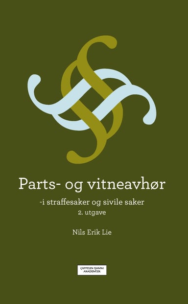 Omslag av "Parts- og vitneavhør"