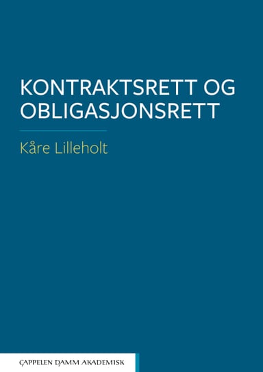 Omslag av "Kontraktsrett og obligasjonsrett"