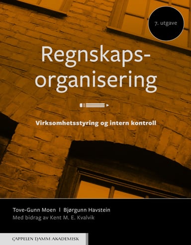 Omslag av "Regnskapsorganisering"