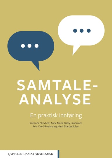 Omslag av "Samtaleanalyse"