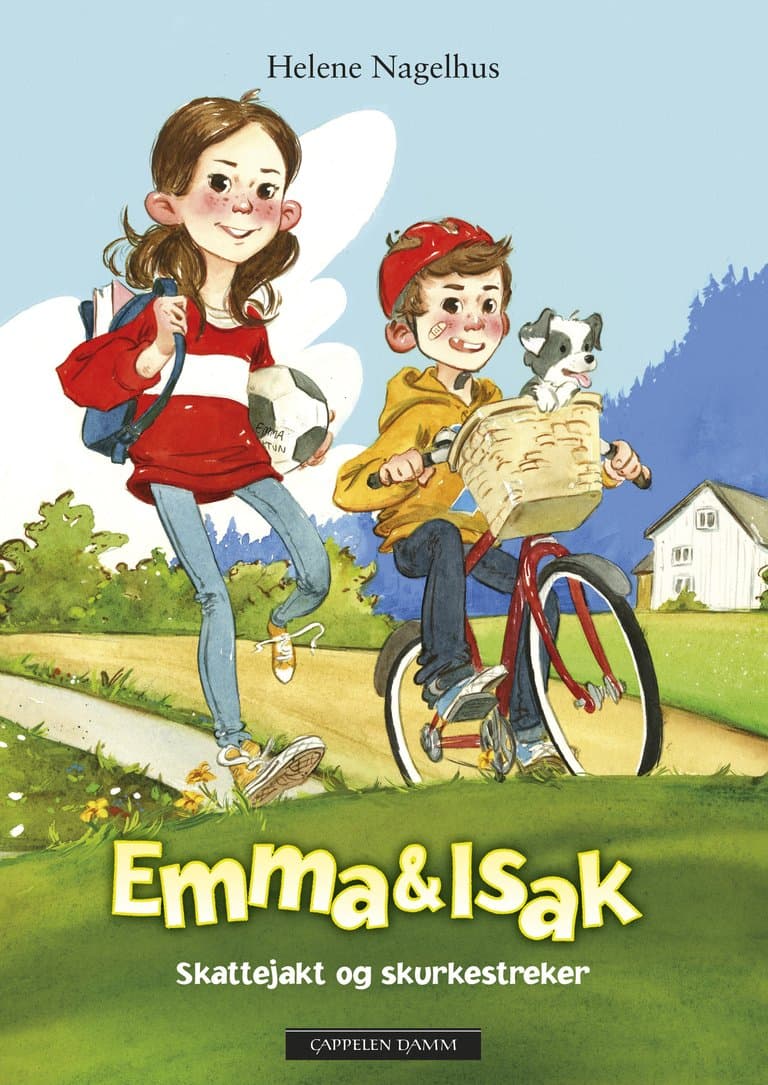 Omslag Emma og Isak - Skattejakt og skurkestreker av Helene Nagelhus (Innbundet)