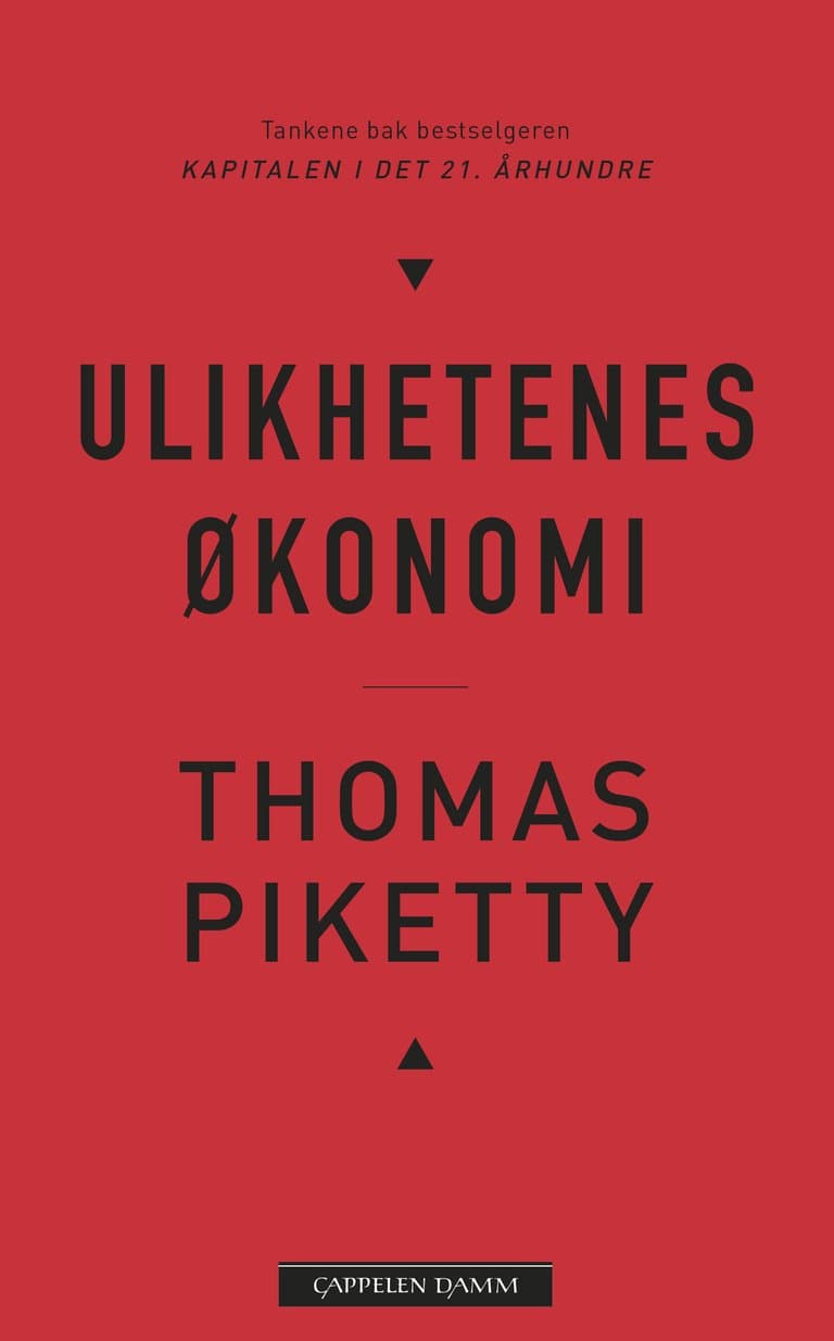 Omslag Ulikhetenes økonomi av Thomas Piketty (Innbundet)
