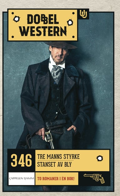 Omslag av "Tre manns styrke/Stanset av bly"