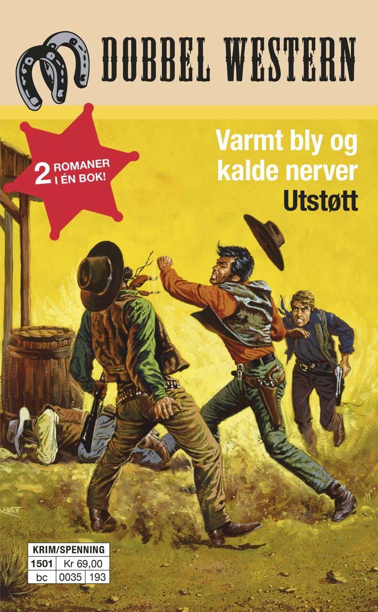 Omslag Varmt bly og kalde nerver/Utstøtt av Jackson Cole / James A. Muir (Heftet)