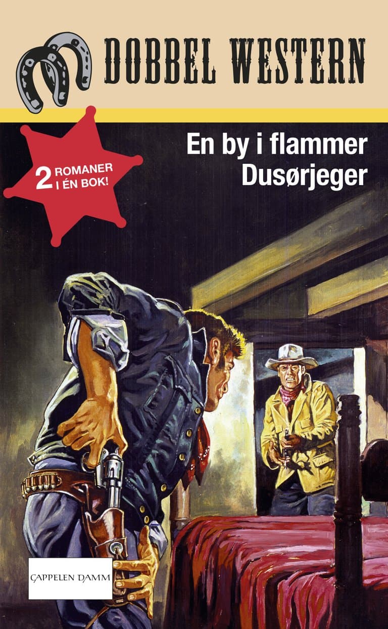 Omslag En by i flammer/Dusørjeger av Jackson Cole/James A. Muir (Heftet)