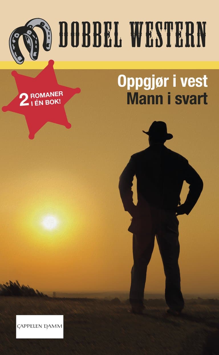 Omslag Oppgjør i vest/Mann i svart av Jackson Cole / John MacDougall Murray (Heftet)