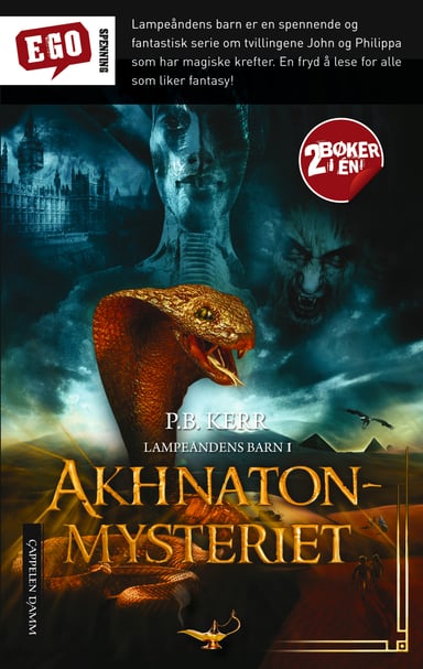 Omslag av "Akhnaton-mysteriet / Den blå djinn av Babylon"