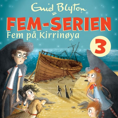 Omslag av "Fem på Kirrinøya"