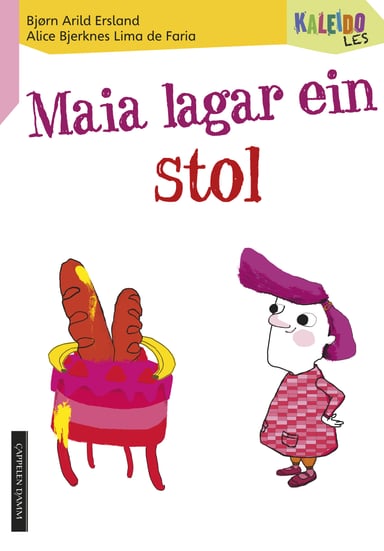 Omslag av "Kaleido Les Nivå 3 Maia lagar ein stol"