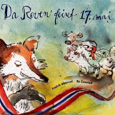 Omslag av "Da reven feiret 17.mai"