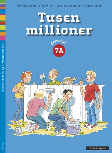 Omslag av "Tusen millioner 7A Grunnbok"