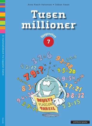 Omslag av "Tusen millioner 7 Oppgavebok"