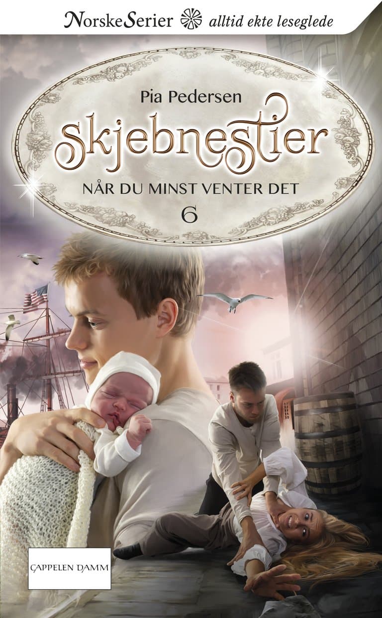 Omslag Når du minst venter det av Pia Pedersen (Heftet)
