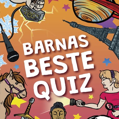Omslag av "Barnas beste quiz - allmennkunnskap for hele familien"