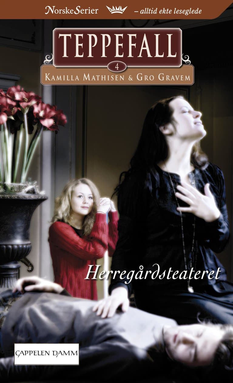 Omslag Herregårdsteatret av Kamilla Mathisen og Gro Gravem (Ebok)