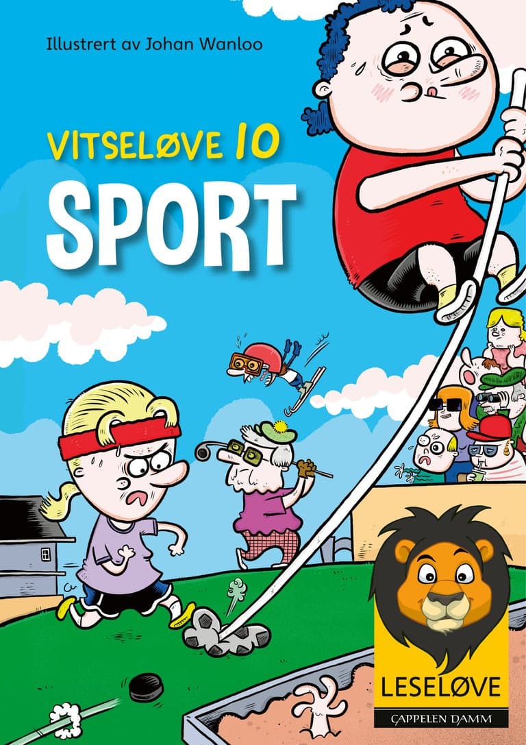 Omslag Leseløve - Vitseløve 10 Sport av Flere (Innbundet)