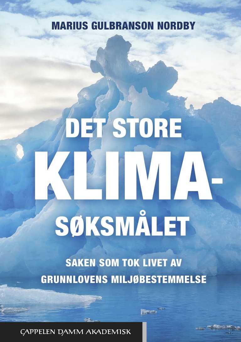 Omslag Det store klimasøksmålet av Marius Gulbranson Nordby (Ebok)