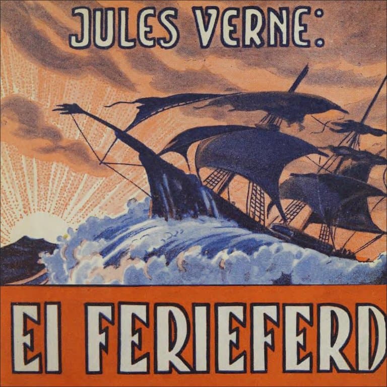 Omslag Ei ferieferd - som vart til to års fangetid på ei Stillehavsøy av Jules Verne (Lydbok)