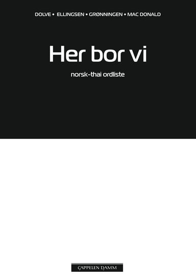 Omslag av "Her bor vi Norsk-thai ordliste"